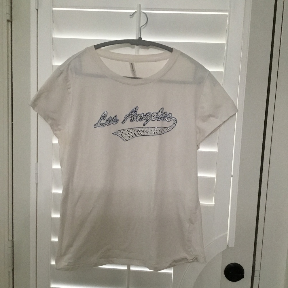 T-Shirt with Vegas Rhinestones
